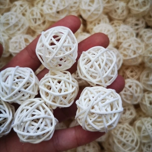 Boules en rotin naturel de 3cm pour la décoration d'intérieur et l'aromathérapie