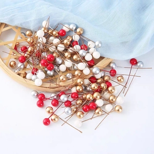 Artificial Christmas Berries Foam Berry Stems For DIY Wreath Christmas Tree Decoration Winter Holiday Party Home Decor