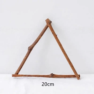 Cadre triangulaire en bois de 20cm pour bricolage en maternelle et décorations de Noël