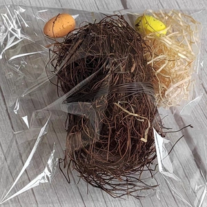 Handmade DIY Vine Bird Nest Simulation Bird Eggs Set Forest Style Rustic Garden Home Easter Decoration Ornament