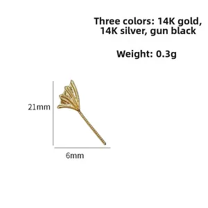 Détail des breloques feuilles 21mm pour création de bijoux en or argent et gunmetal