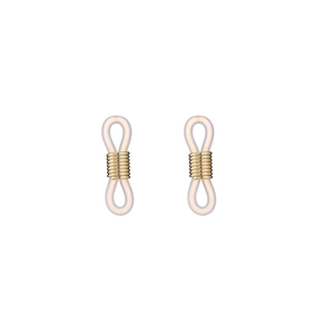 Connecteurs de lunettes en silicone doré 14K pour chaînes de lunettes faites main