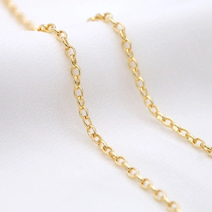 Polierte 14K vergoldete 3mm Kugelkette Halskette Zubehör für DIY Schmuckherstellung