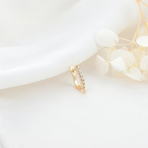 14K vergulde huggie oorringen met zirkonia en een DIY ophanglus voor sieraden maken