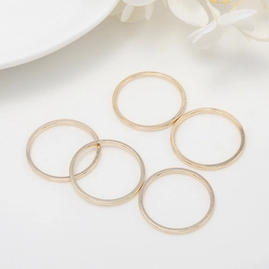 Gold Plated Brass Jump Rings For Jewelry Making DIY Findings Closed Round Metal Rings For Necklaces Bracelets Accessories