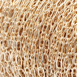 Polished 14k gold-plated chunky link chain necklace for women in a minimalist style
