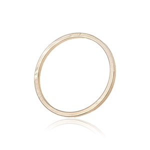 Minimalist gold thin metal ring for DIY jewelry making on a clean white background