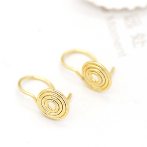 Accessori per Gioielli DIY in Rame Placcato Oro 14K Clip per Orecchie a Spirale per Orecchie non Perforate Materiali per Orecchini