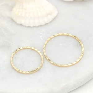 Koper Verguld 14k Goud Cirkel Hanger Koreaanse Geometrische Getextureerde Connectoren Voor Doe-het-zelf Handgemaakte Sieraden Maken Hangers Accessoires