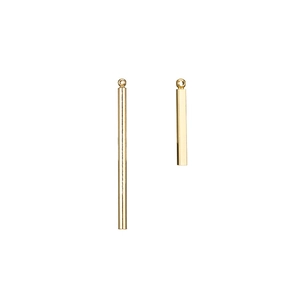 Pendentifs en Barre de Cuivre Plaqués Or 14K Breloques Géométriques en Bâton pour DIY Boucles d'Oreilles Collier Bijoux Minimalistes