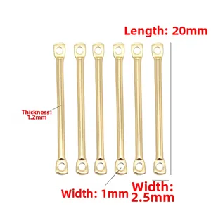 Detailed size specifications for 20mm 14k gold plated lace heart jewelry connector bars