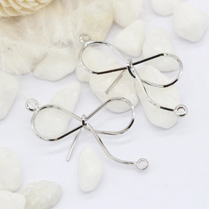 Zilveren strikbedels voor DIY sieraden maken en handgemaakte oorbellen accessoires
