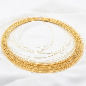 Roll of 14K gold plated textured wire for DIY jewelry making and hand-woven crafts