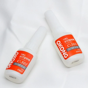 Super glue polyvalente OKONG C-501 pour bijoux DIY et perles, pack de deux de 20g