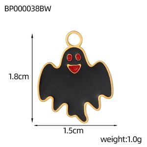 Ghost charm dimensions and weight specifications of 1.8cm x 1.5cm for DIY jewelry