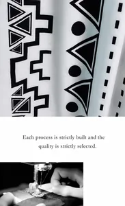 Detailed close-up showing precision sewing thread on black bohemian fringe fabric