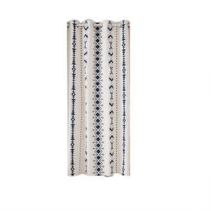 Bohemian geometric pattern door curtain with grommet top for privacy and wind protection