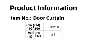 Size guide for white lace curtain showing dimensions 100x200cm and 148g fabric weight