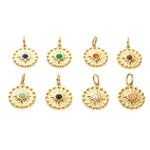 Ciondolo Rotondo in Acciaio Inossidabile Vintage Per Collana Fai-da-te Strass Perla Artificiale Medaglione Donna Gioielli