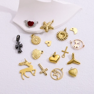 DIY Engelsschwingen und Kreuzanhänger in Gold und Silber für die Schmuckherstellung