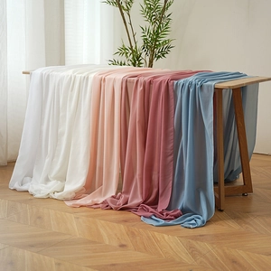 Tischläufer-Set aus Polyester in verschiedenen Farben für Hochzeitsfeiern und Deko