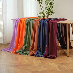 Thickened chiffon fabric drapes in six colors for elegant party and wedding table decor