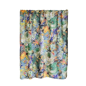 Rideau de porte vintage style peinture à l'huile avec motifs floraux colorés