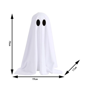 Outdoor Halloween white ghost decoration with 70cm height and detailed dimensions
