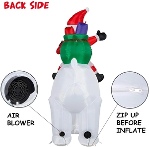 Detail view of the back side showing the built-in air blower and sealing zipper mechanism