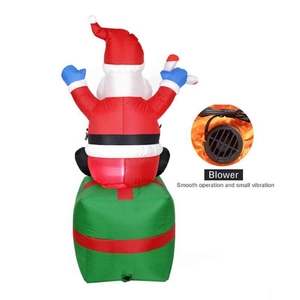 Detail view of the built-in blower for 1.8m inflatable Santa Claus Christmas decoration