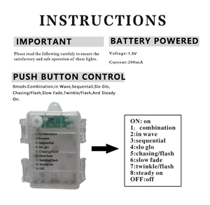 Waterproof 8-mode battery box controller for Halloween LED hanging witch light string