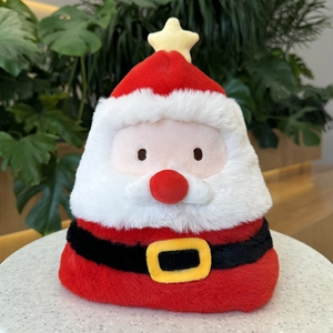 Reversible Christmas Hat Santa Claus And Christmas Tree Plush Hat Double Sided Festive Costume Party Favor Gift For Adults Kids