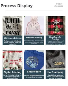 Overview of custom printing options for linen wine bags including embroidery and gold foil
