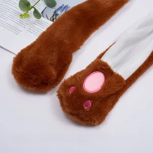 Detail of plush reindeer paw with pink paw pads and high-quality stitching material
