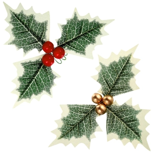 Kunstmatige Kerst Hulst Bladeren Bessen DIY Materialen Voor Krans Guirlande Kerstboom Decoratie Rood Goud Vrucht Accessoire