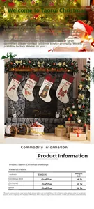 Detailed view of four large Christmas stockings with snowman and Santa Claus embroidery