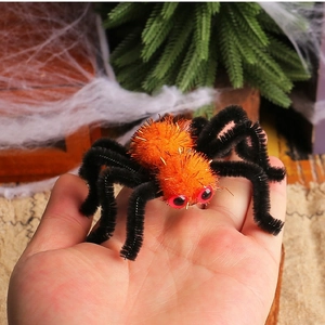 Fermaglio per capelli a forma di ragno arancione di Halloween per decorazione party