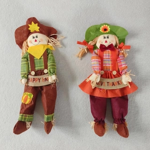 Harvest Festival Scarecrow Decoration Autumn Outdoor Garden Stakes Cloth Doll Thanksgiving Halloween Yard Decor For Home