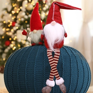 Christmas Faceless Gnome Doll Long Legged Scandinavian Tomte Nisse Tabletop Ornament For Xmas Tree Party Home Decoration