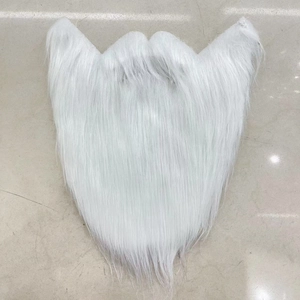 Realistic long white Santa Claus beard for Halloween parties and cosplay costumes