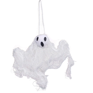 Hanging white gauze ghost decoration for Halloween party outdoor yard ornament