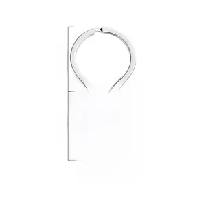 Detailed 30mm round stainless steel keychain with polished silver blank for engraving