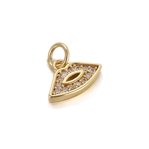 Elegant gold heart-key pendant with sparkling white zircons and a secure round loop clasp
