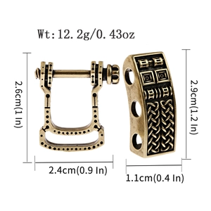 Chiusura per bracciale in rame intrecciato con dimensioni 12,2g per gioielli fai-da-te