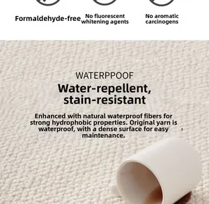 Detail of eco-friendly waterproof kitchen mat showing anti-stain woven texture