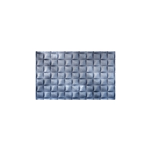 Tapis de porte 3D bleu foncé à motif marbre avec textures géométriques modernes