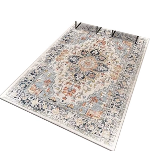 Vintage bohemian Persian rug with medallion pattern for living room and bedroom decor