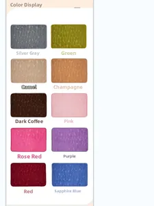 Color options overview for embossed pebble coral fleece absorbent bathroom mats