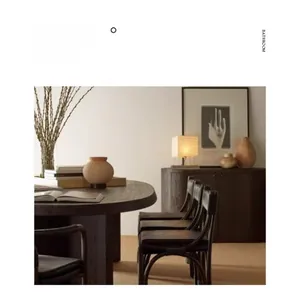 Detailed scene of modern oriental wooden furniture set with tea mats and ambient lighting