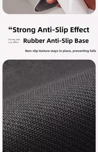Close-up of the rubber anti-slip texture with wave pattern for secure bathroom floor grip